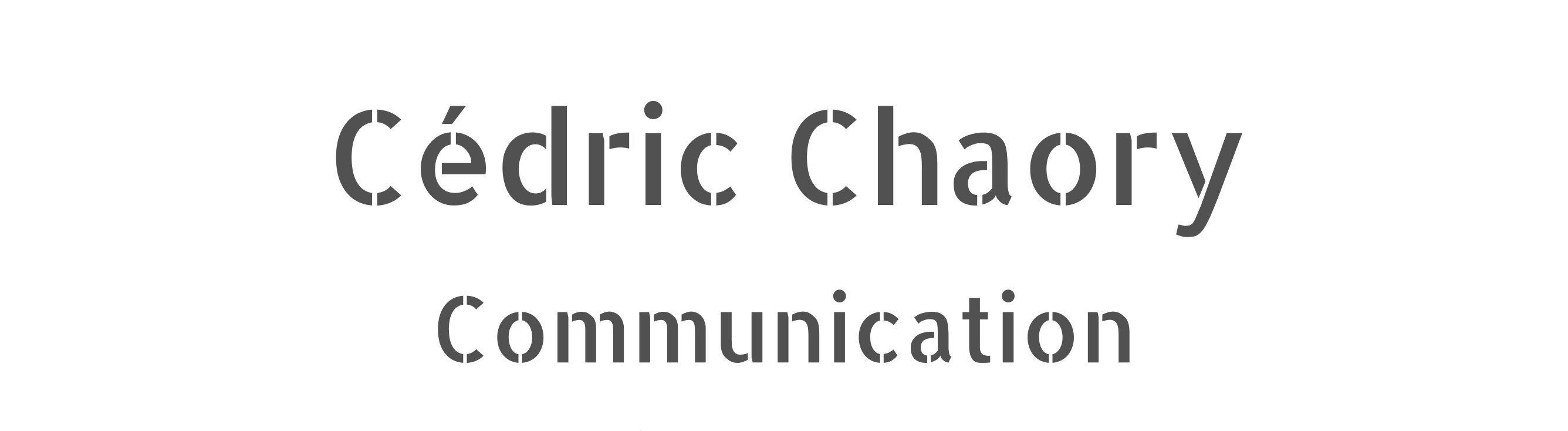 Cédric Chaory Communication